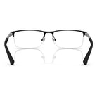 Emporio Armani - Emporio Armani EA1041 3094 – Occhiali da Vista Uomo Semi-Rimless Nero Opaco - occhiali da vista