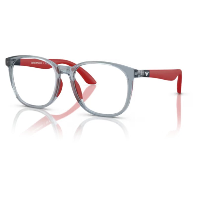 EMPORIO ARMANI KIDS - Emporio Armani Kids EK3004 5072 – Occhiali da Vista Bambino Blu Trasparente e Rosso - occhiali da vista