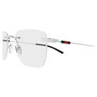 Gucci - Gucci GG2099O 001 – Occhiali da Vista Rimless Unisex Argento Web Gucci Glasant - occhiali da vista
