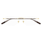 Montblanc - Montblanc MB0431O 003 – Occhiali da Vista Rimless Uomo Oro Havana - occhiali da vista