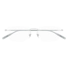 Montblanc - Montblanc MB0431O 004 – Occhiali da Vista Rimless Uomo Argento - occhiali da vista