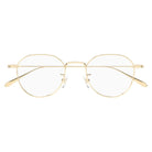 Montblanc - Montblanc MB0476OA 001 – Occhiali da Vista Panto Uomo Oro Full Rim - occhiali da vista