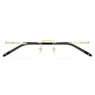 Montblanc - Montblanc MB0480O 001 – Occhiali da Vista Rimless Uomo Oro Nero Glasant - occhiali da vista