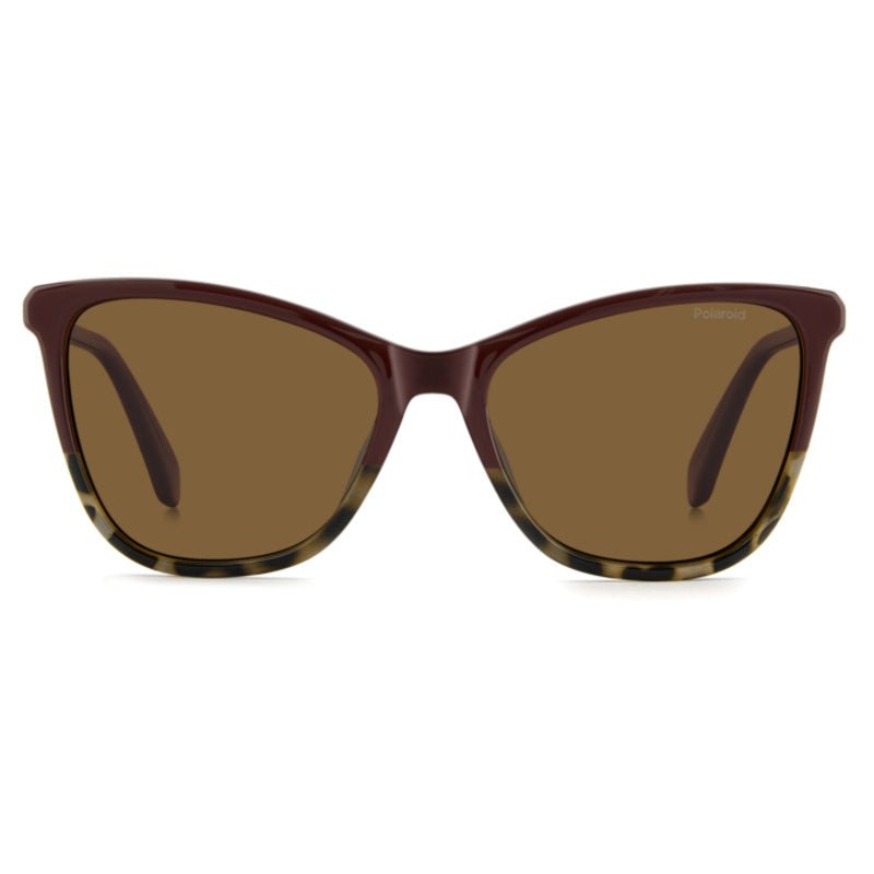 POLAROID - Occhiali da Sole Polaroid PLD 4194/S YDC Donna - Cat - Eye Bordeaux Avana Polarizzati - Occhiali da Sole