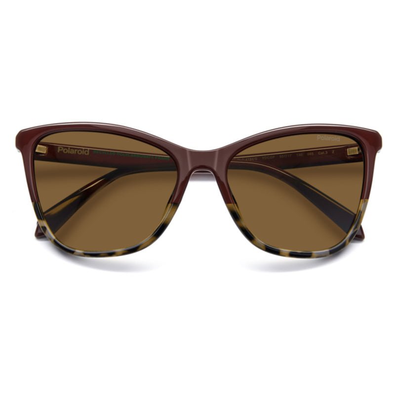 POLAROID - Occhiali da Sole Polaroid PLD 4194/S YDC Donna - Cat - Eye Bordeaux Avana Polarizzati - Occhiali da Sole