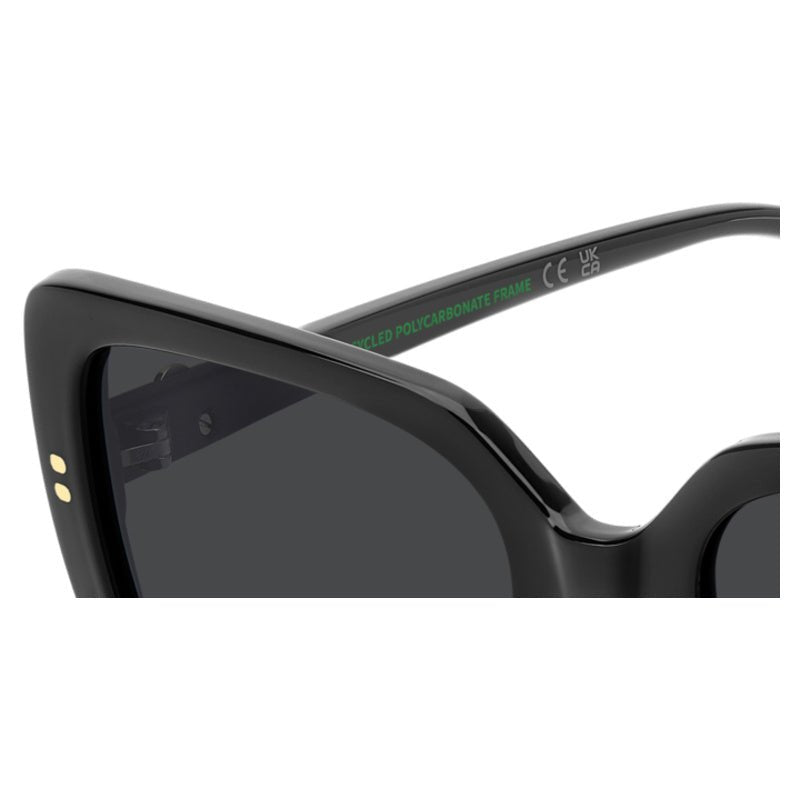 POLAROID - Occhiali da Sole Polaroid PLD 4199/S/X 807 Donna - Oversize Nero con Strass - Occhiali da Sole