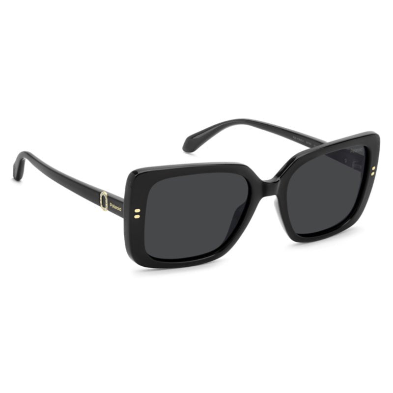 POLAROID - Occhiali da Sole Polaroid PLD 4199/S/X 807 Donna - Oversize Nero con Strass - Occhiali da Sole