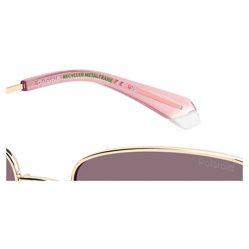 POLAROID - Occhiali da Sole Polaroid PLD 4204/G/S/X DDB Donna - Farfalla Oro Rosa Lenti Viola - Occhiali da Sole