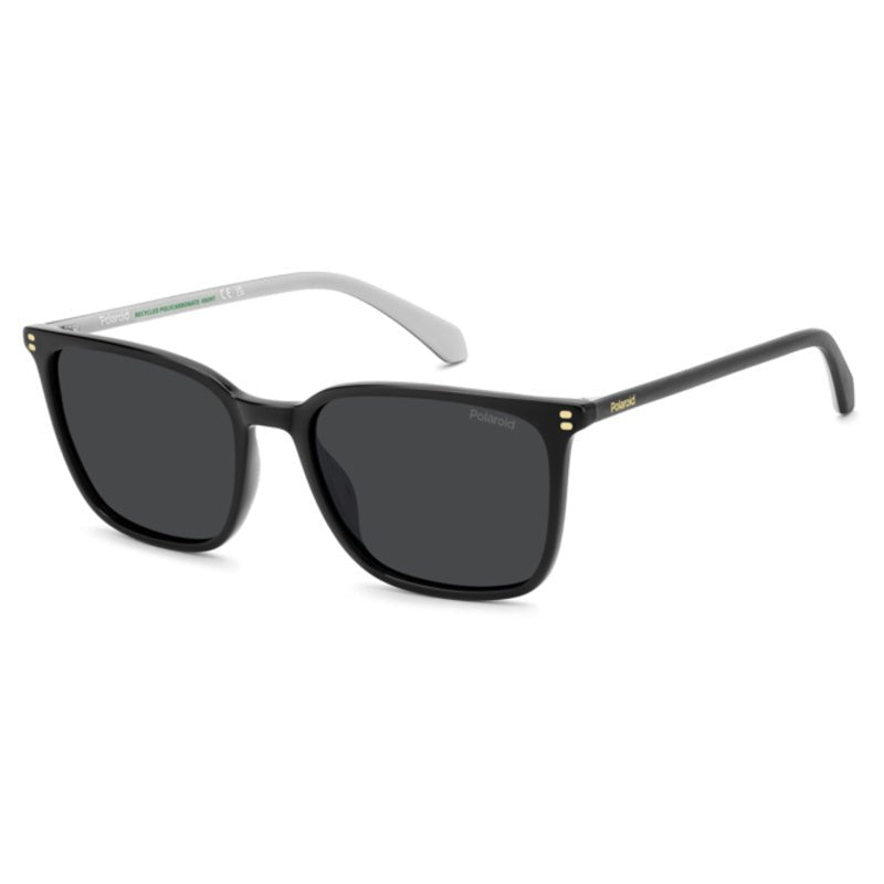 POLAROID - Occhiali da Sole Polaroid PLD 4207/S/X 807 Donna - Squadrato Nero Rivetti Dorati Polarizzati - Occhiali da Sole