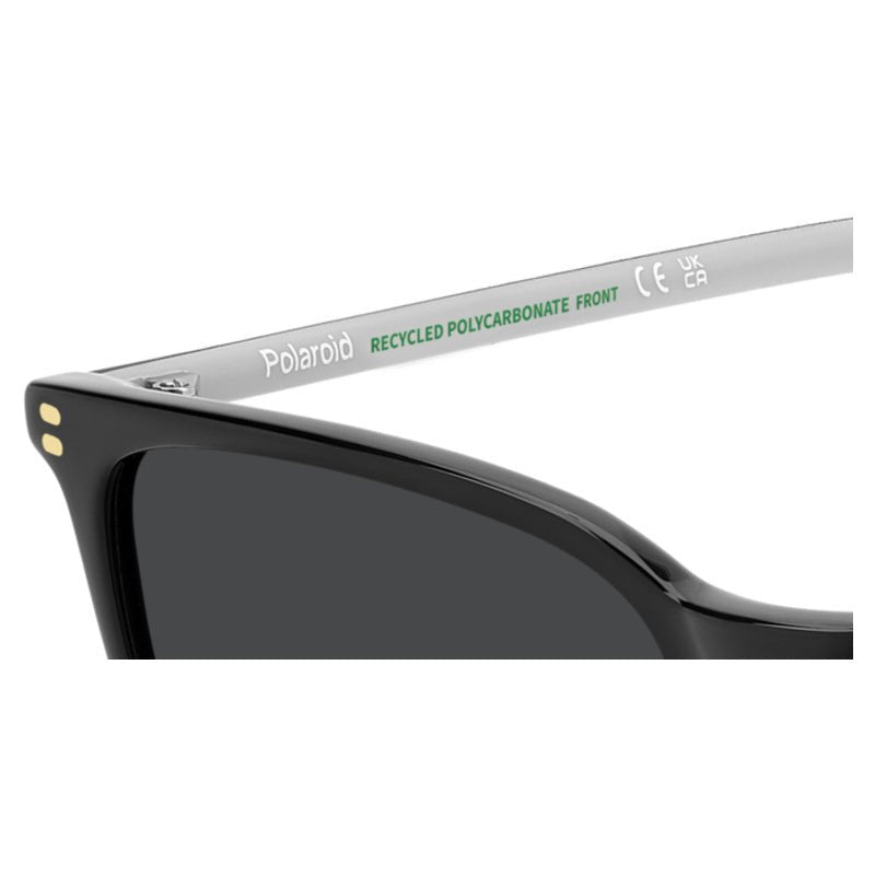 POLAROID - Occhiali da Sole Polaroid PLD 4207/S/X 807 Donna - Squadrato Nero Rivetti Dorati Polarizzati - Occhiali da Sole