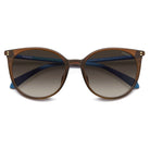 POLAROID - Occhiali da Sole Polaroid PLD 4208/S/X 09Q Donna - Cat - Eye Marrone Azzurro Polarizzati - Occhiali da Sole