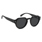 POLAROID - Occhiali da Sole Polaroid PLD 6249/S/X 807 Unisex - Pantos Nero Rivetti Argentati - Occhiali da Sole