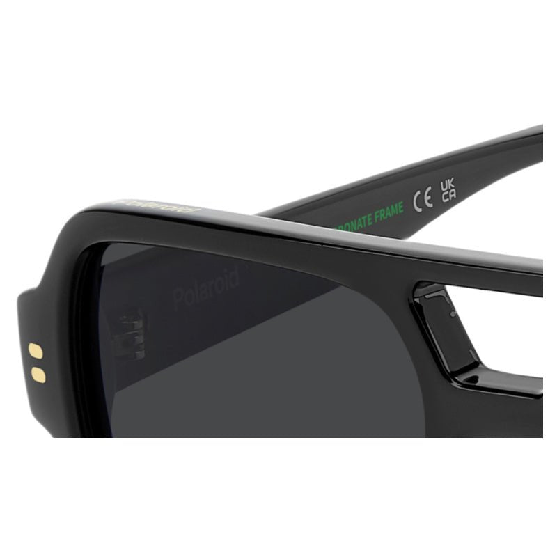 POLAROID - Occhiali da Sole Polaroid PLD 6250/S/X 807 Uomo - Navigator Nero Doppio Ponte Polarizzati - Occhiali da Sole