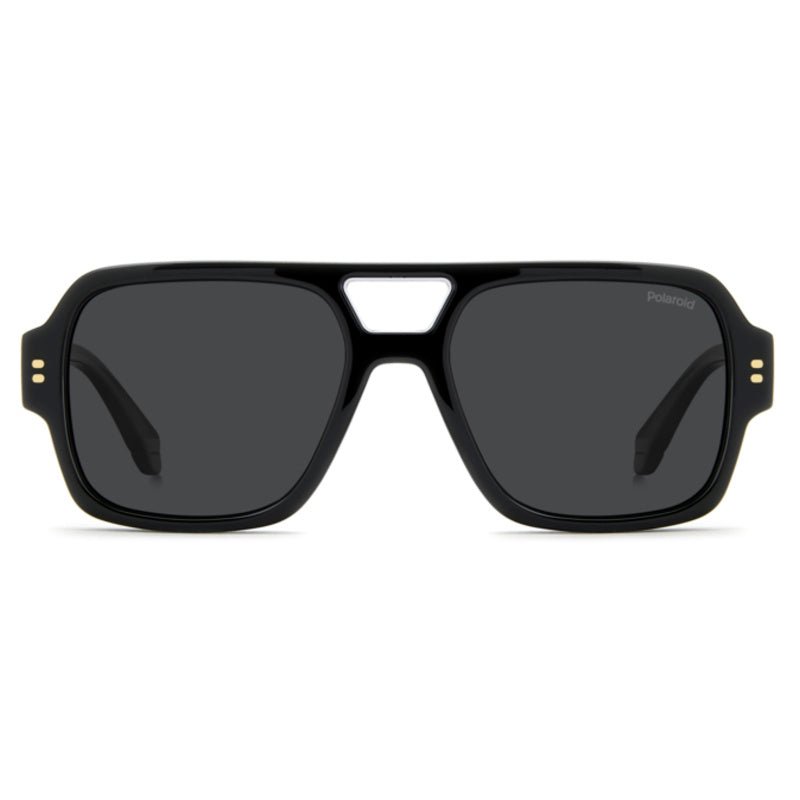 POLAROID - Occhiali da Sole Polaroid PLD 6250/S/X 807 Uomo - Navigator Nero Doppio Ponte Polarizzati - Occhiali da Sole