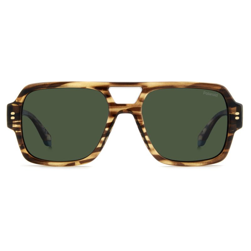POLAROID - Occhiali da Sole Polaroid PLD 6250/S/X 9N4 Uomo - Navigator Avana Doppio Ponte Polarizzati - Occhiali da Sole