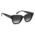 POLAROID - Occhiali da Sole Polaroid PLD 6251/S/X QFU Donna - Squadrato Nero Terminali Azzurri Polarizzati - Occhiali da Sole