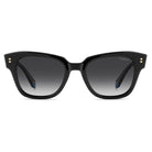 POLAROID - Occhiali da Sole Polaroid PLD 6251/S/X QFU Donna - Squadrato Nero Terminali Azzurri Polarizzati - Occhiali da Sole