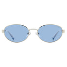 POLAROID - Occhiali da Sole Polaroid PLD 6254/S/X 010 Unisex - Ovale Argento Lenti Azzurre Polarizzati - Occhiali da Sole