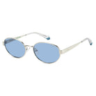 POLAROID - Occhiali da Sole Polaroid PLD 6254/S/X 010 Unisex - Ovale Argento Lenti Azzurre Polarizzati - Occhiali da Sole