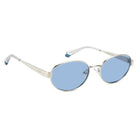POLAROID - Occhiali da Sole Polaroid PLD 6254/S/X 010 Unisex - Ovale Argento Lenti Azzurre Polarizzati - Occhiali da Sole