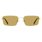 POLAROID - Occhiali da Sole Polaroid PLD 6255/S/X LPE Unisex - Rettangolare Oro Lenti Ocra Polarizzati - Occhiali da Sole