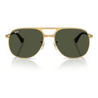 Ray-Ban - Ray-Ban Bill Max RB3793 001/31 – Occhiali da Sole Oro Arista con Lenti Verdi -