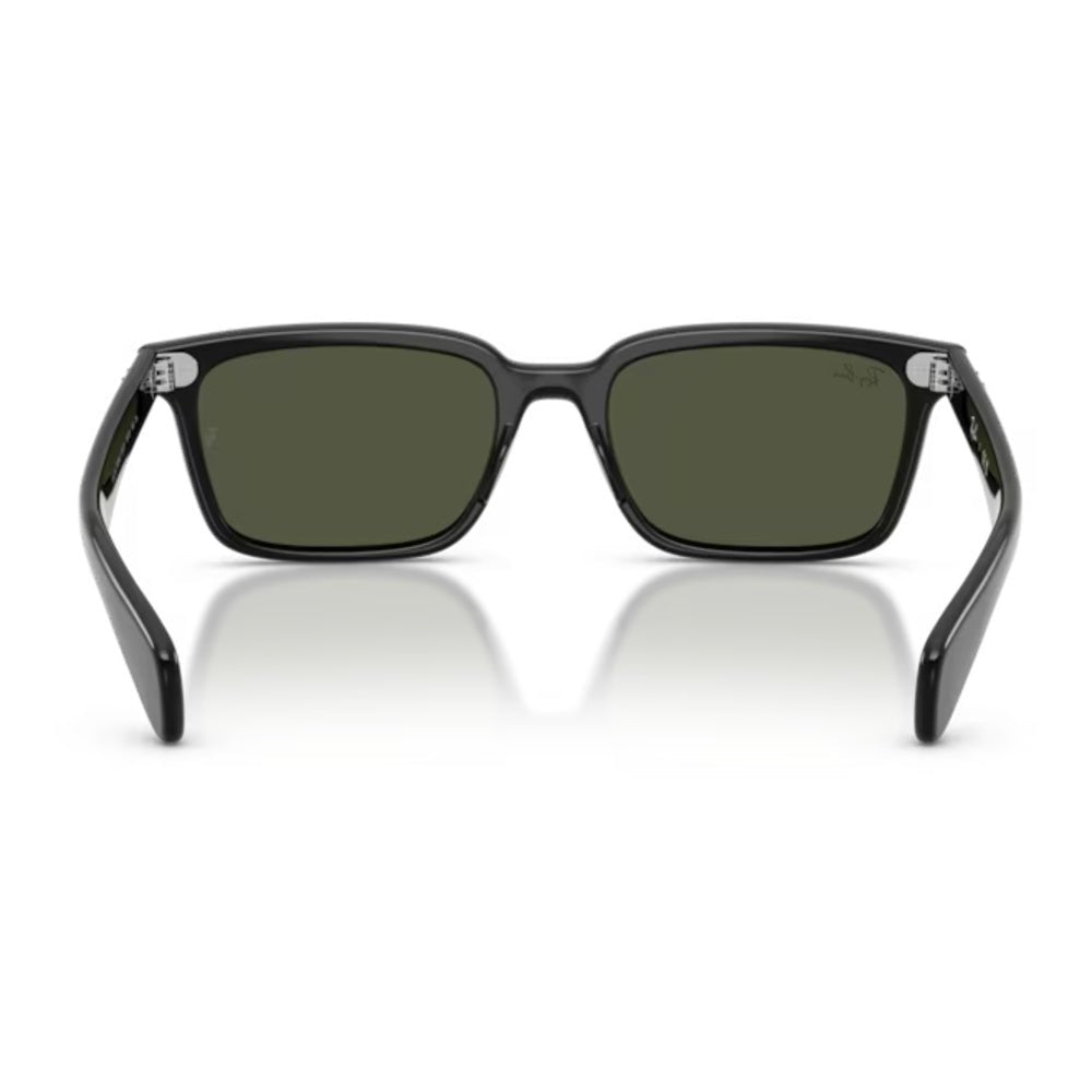 Ray-Ban - Ray-Ban Brunel RB2234 901/31 – Occhiali da Sole Neri con Lenti Verdi -