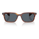 Ray-Ban - Ray-Ban Brunel RB2234 954/R5 – Occhiali da Sole Havana Striato con Lenti Blu Scuro -