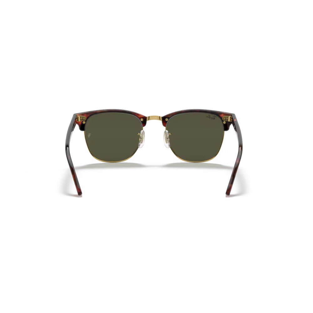 Ray-Ban - Ray-Ban RB3016 Clubmaster Classic W0366 – Occhiali da Sole Tartarugati con Lenti Verdi -