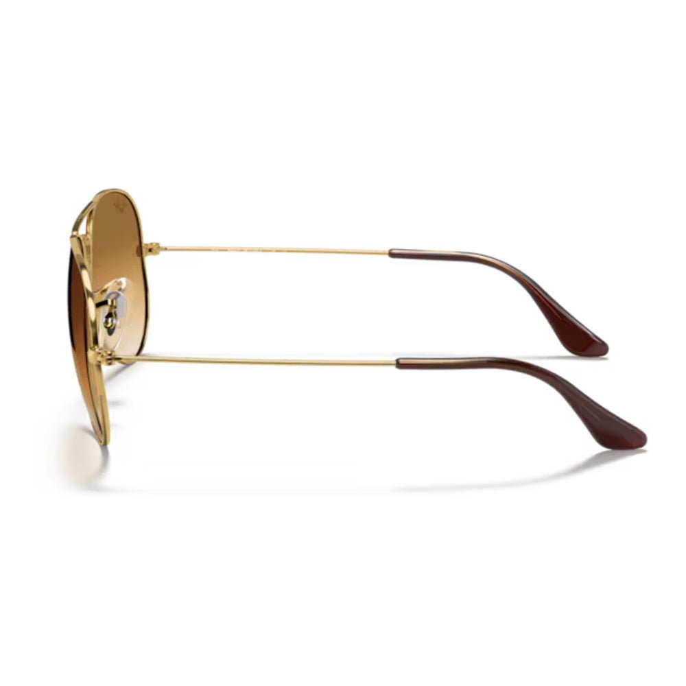 Ray-Ban - Ray-Ban RB3025 Aviator Gradient 001/51 – Occhiali da Sole Oro con Lenti Marroni Sfumate -