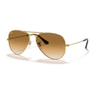 Ray-Ban - Ray-Ban RB3025 Aviator Gradient 001/51 – Occhiali da Sole Oro con Lenti Marroni Sfumate -