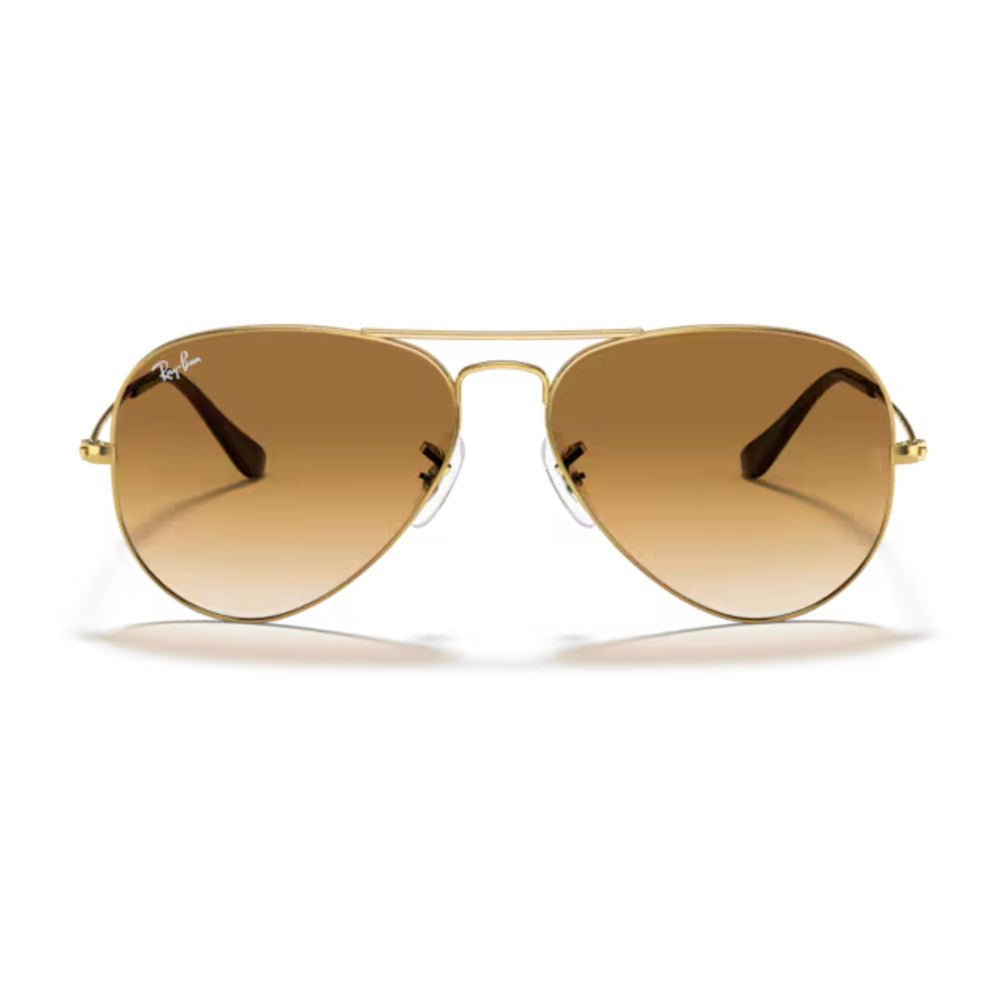Ray-Ban - Ray-Ban RB3025 Aviator Gradient 001/51 – Occhiali da Sole Oro con Lenti Marroni Sfumate -