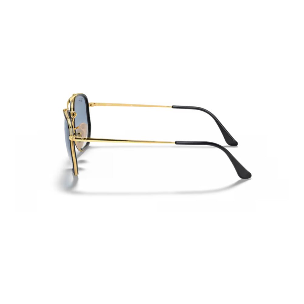 Ray-Ban - Ray-Ban RB3648M Marshal II 91673F – Occhiali da Sole Oro Arista con Lenti Azzurre Sfumate -