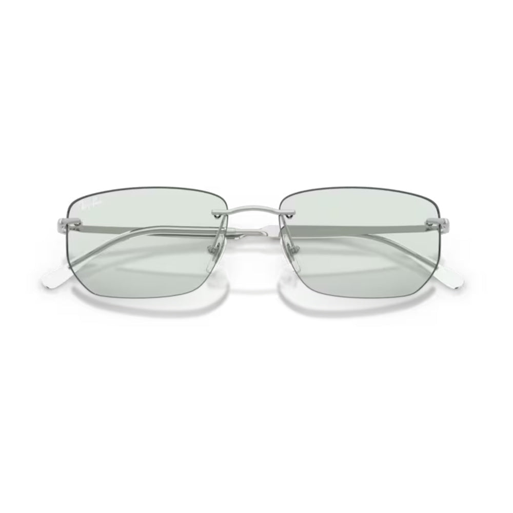 Ray-Ban - Ray-Ban RB3768 003/M1 – Occhiali da Sole Argento con Lenti Smeraldo Transitions® -