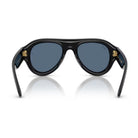 Ray-Ban - Ray-Ban RB4925 Aviator Puffer 601/80 – Occhiali da Sole Neri con Lenti Blu Scuro -