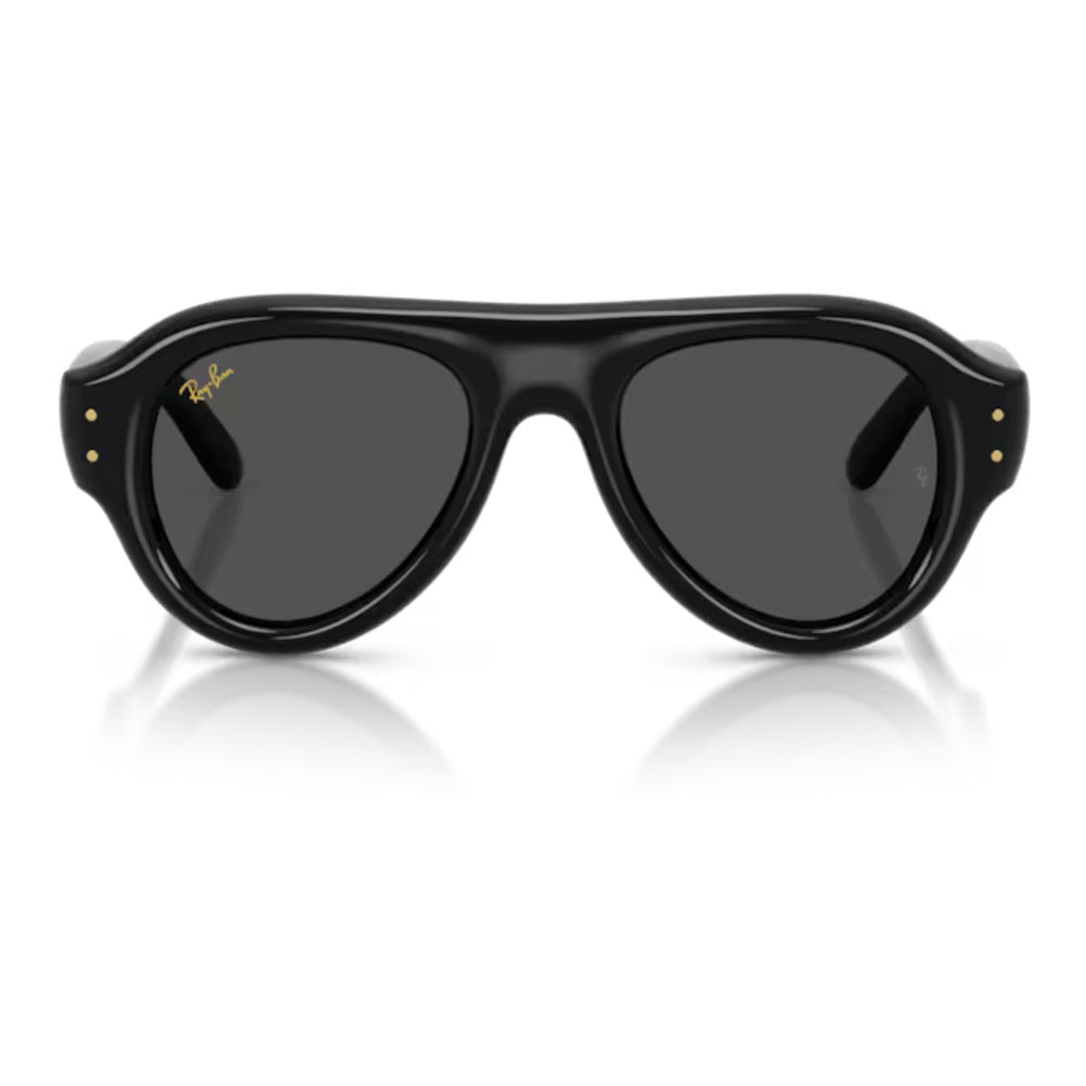 Ray-Ban - Ray-Ban RB4925 Aviator Puffer 601/87 – Occhiali da Sole Neri Unisex -