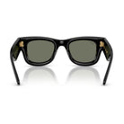 Ray-Ban - Ray-Ban RB4940 Wayfarer Puffer 601/30 – Occhiali da Sole Neri con Lenti Specchiate Argento-Verdi -
