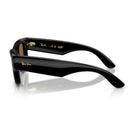 Ray-Ban - Ray-Ban RB4940 Wayfarer Puffer 601/55 – Occhiali da Sole Neri con Lenti Verde Chiaro Specchiate Blu -
