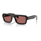 Ray-Ban - Ray-Ban RB4954 Flacko Puffer 601/69 – Occhiali da Sole Neri con Lenti Viola -