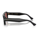 Ray-Ban - Ray-Ban RB4954 Flacko Puffer 601/69 – Occhiali da Sole Neri con Lenti Viola -