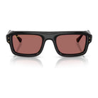 Ray-Ban - Ray-Ban RB4954 Flacko Puffer 601/69 – Occhiali da Sole Neri con Lenti Viola -