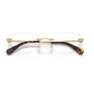 Swarovski - Swarovski SK1037 4028 – Occhiali da Vista Rimless Oro Pallido Donna - occhiali da vista