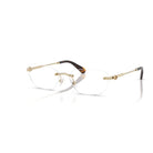 Swarovski - Swarovski SK1037 4028 – Occhiali da Vista Rimless Oro Pallido Donna - occhiali da vista