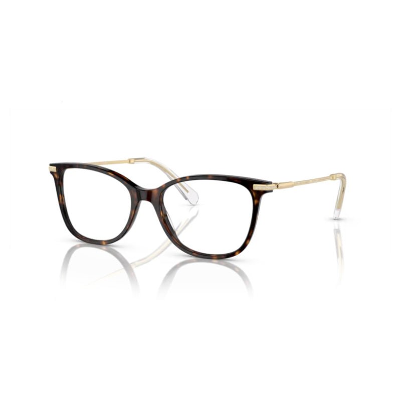 Swarovski - Swarovski SK2010 1002 – Occhiali da Vista Farfalla Havana Scuro Donna - occhiali da vista