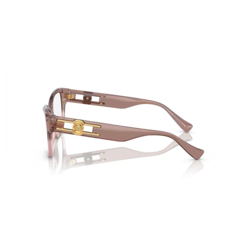 Versace - Versace VE3347 5435 – Occhiali da Vista Donna Rosa Trasparente - occhiali da vista