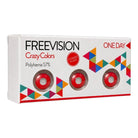 VisionOttica Infinity - FREEVISION Crazy Red – rosse giornaliere, confezione da 6 - Lenti a contatto